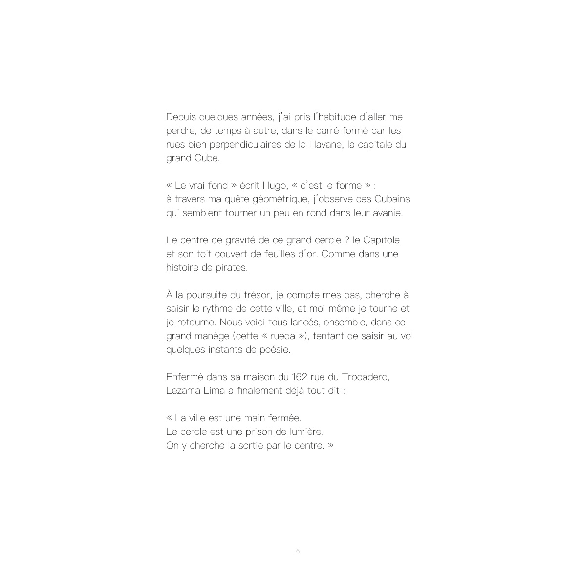 Cuba, le livre — page de l'ouvrage, Romain Cruse
